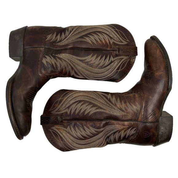 Ariat Other - Ariat Boomtown Men's Size 11 D Western Cowboy Boots Brushed Brown #10017299